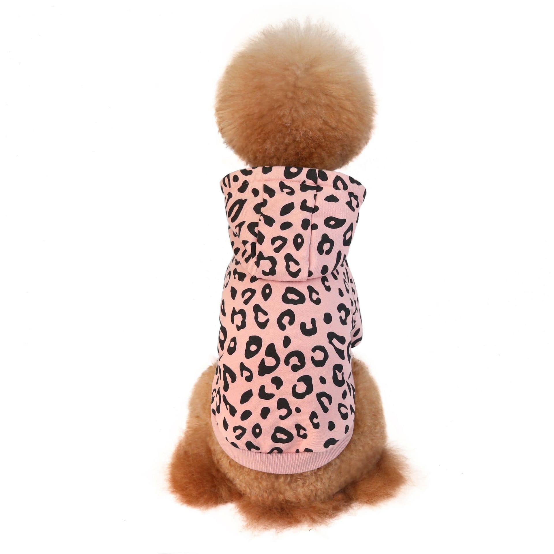 Dogs and Cats Boutique 2 Pink / S Leopard Dog Hoodie