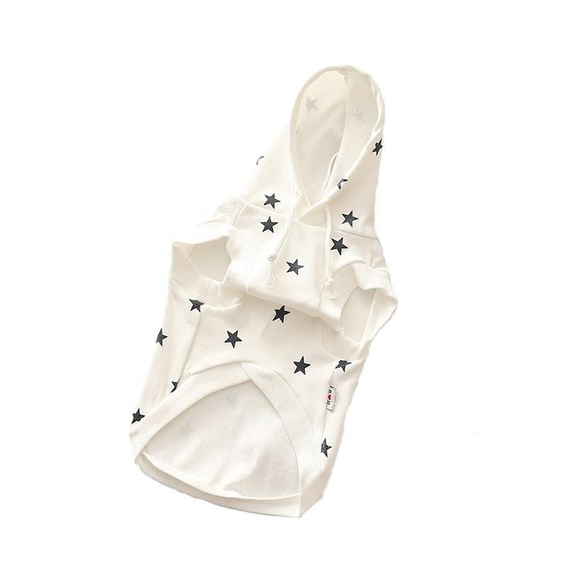 Dogs and Cats Boutique 2 Star Printed Dog Hoodie