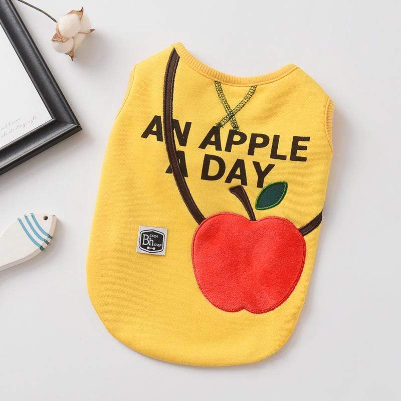 Dogs and Cats Boutique 3 An Apple A Day Vest