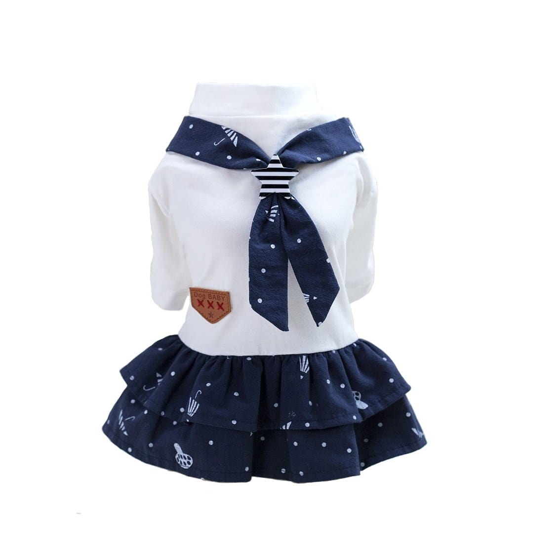 Dogs and Cats Boutique 3 Blue / XS Umbrella Navy Dog Dress