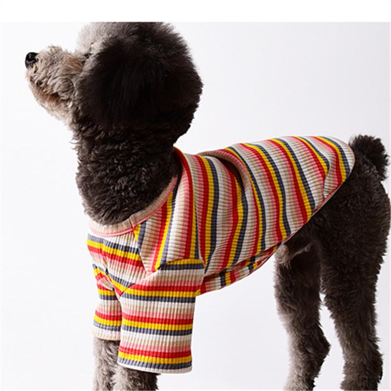 Dogs and Cats Boutique 3 Breathable Striped T-Shirt