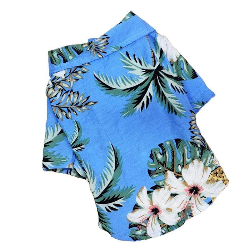 Dogs and Cats Boutique 3 Light Blue / XS Teddy Hawaiian Small Dog Shirt