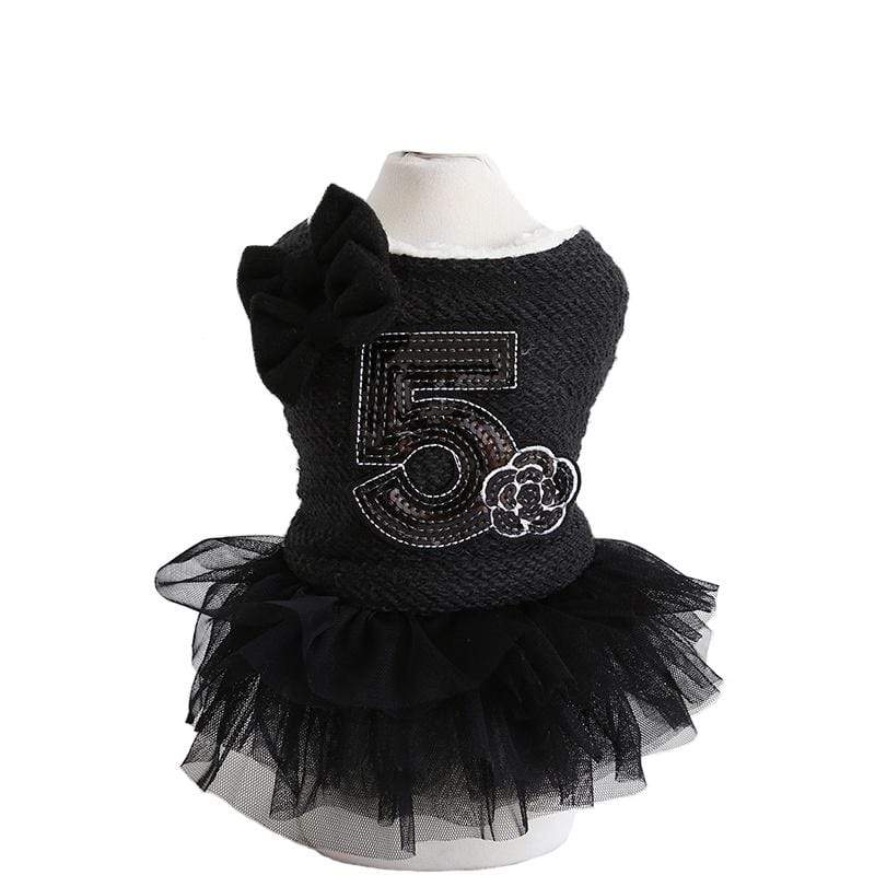 Dogs and Cats Boutique 3 Number 5 Double Bow Tutu Dress