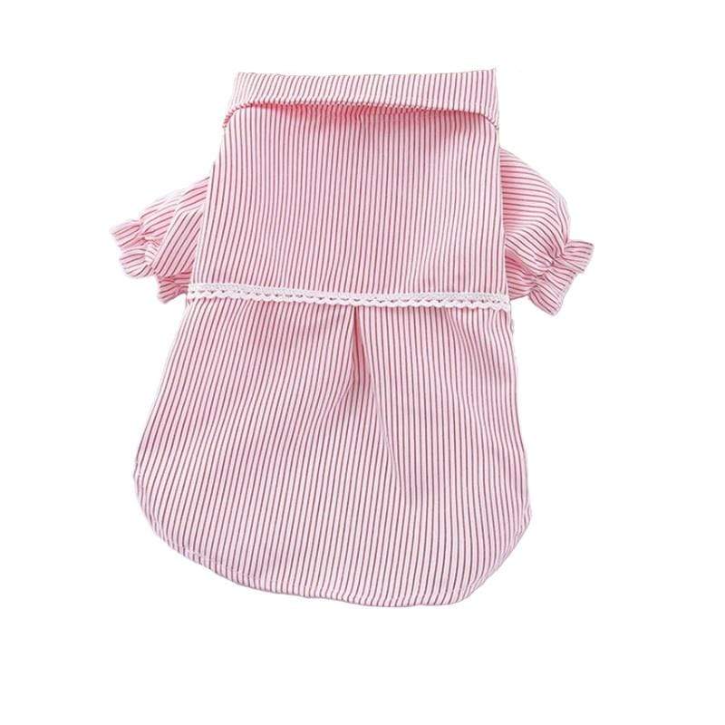 Dogs and Cats Boutique 3 Pink / 2XL Bubble Sleeve Bow Tie Dog Shirt