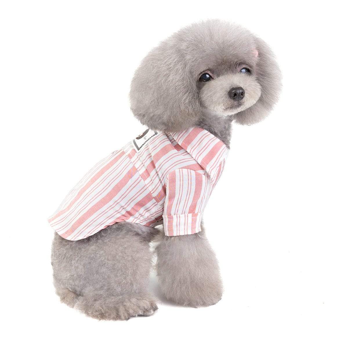 Dogs and Cats Boutique 3 Pink / S Dog Striped Pet Shirt