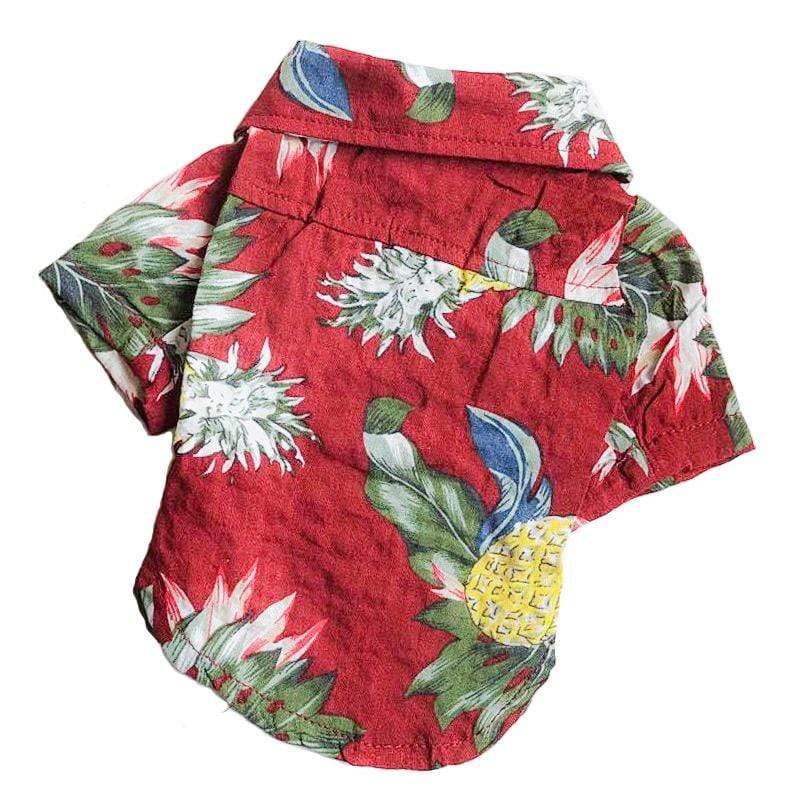 Dogs and Cats Boutique 3 Red / XS Teddy Hawaiian Small Dog Shirt