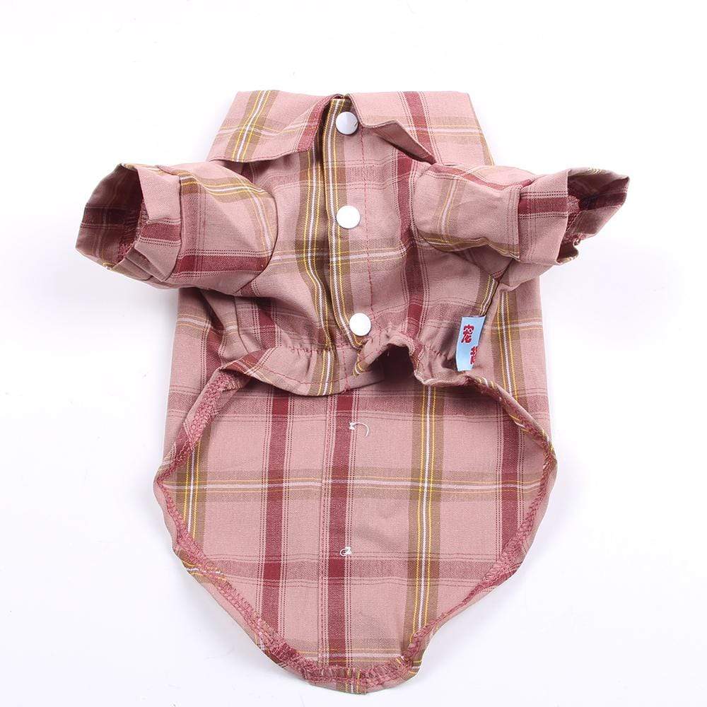 Dogs and Cats Boutique 3 Teddy Plaid Dog Shirt