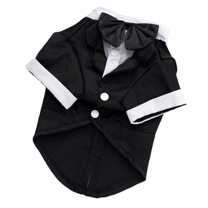 Dogs and Cats Boutique 3 XL / Black Wedding Suit Dog Top