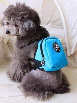 Dogs and Cats Boutique 3a Blue / L Pet Style Mini Backpack