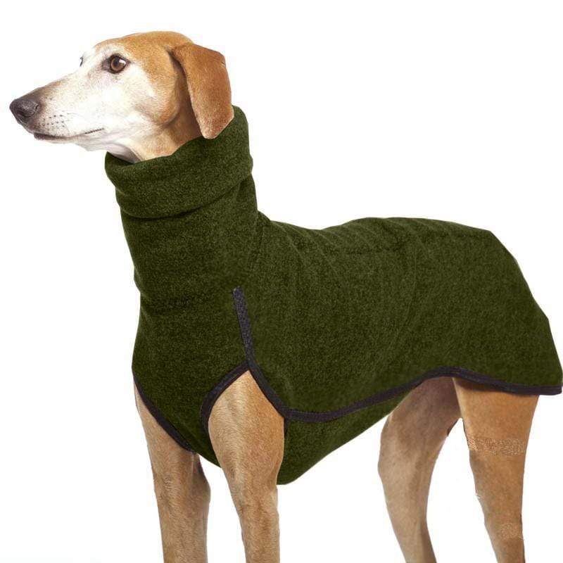 Dogs and Cats Boutique 5 Army Green / 4XL Winter High Collar Dog Sweater