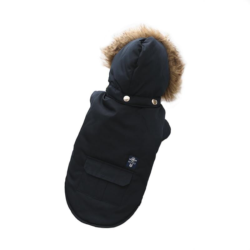 Dogs and Cats Boutique 5 Black / S Big Bad Woof Hooded Winter Dog Coat