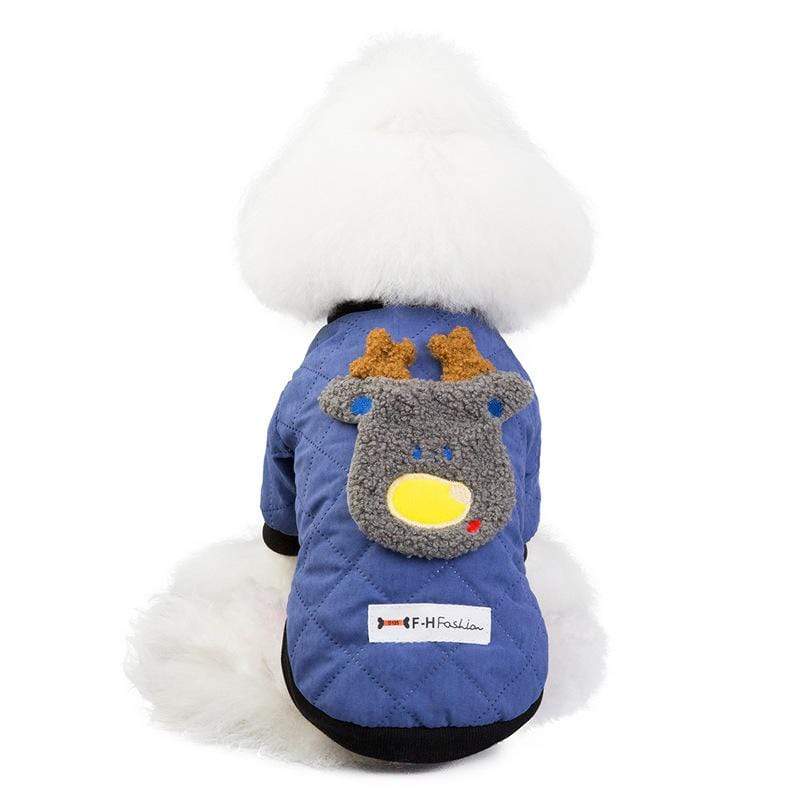 Dogs and Cats Boutique 5 Blue / S Furry Dog Winter Padded Jacket