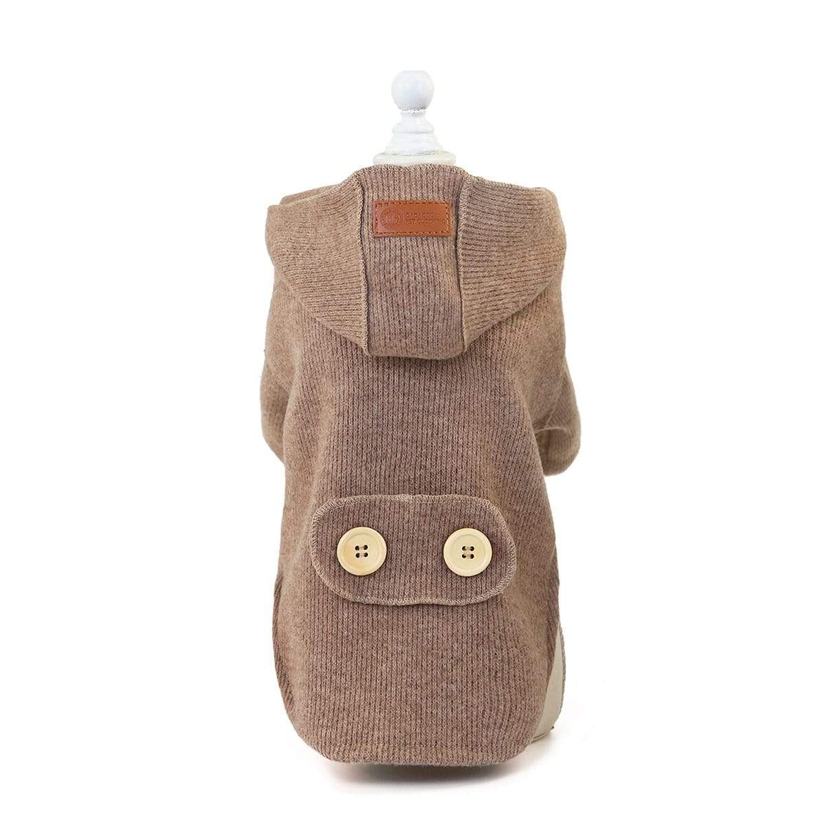 Dogs and Cats Boutique 5 Brown / XL Pet Woolen Coat