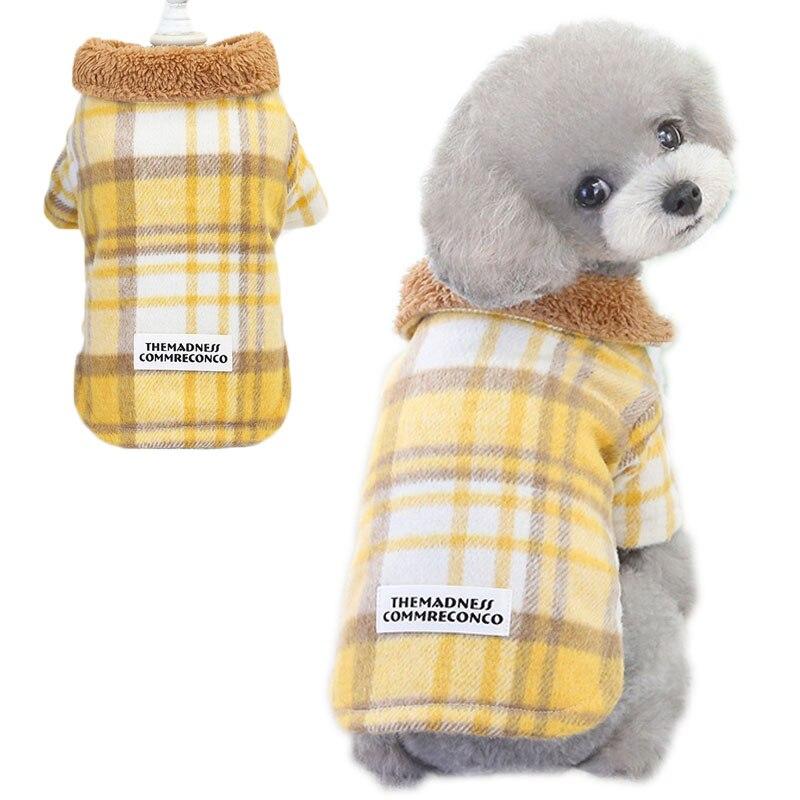 Dogs and Cats Boutique 5 Check My Plaid Two-leg Cotton Dog Coat