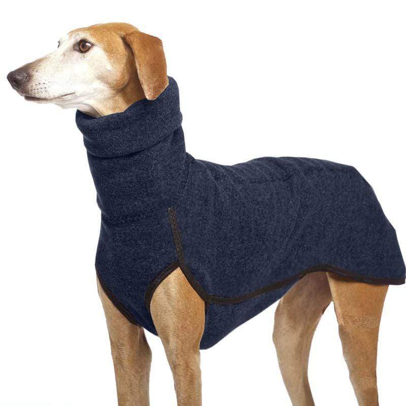 Dogs and Cats Boutique 5 Dark Blue / XL Winter High Collar Dog Sweater