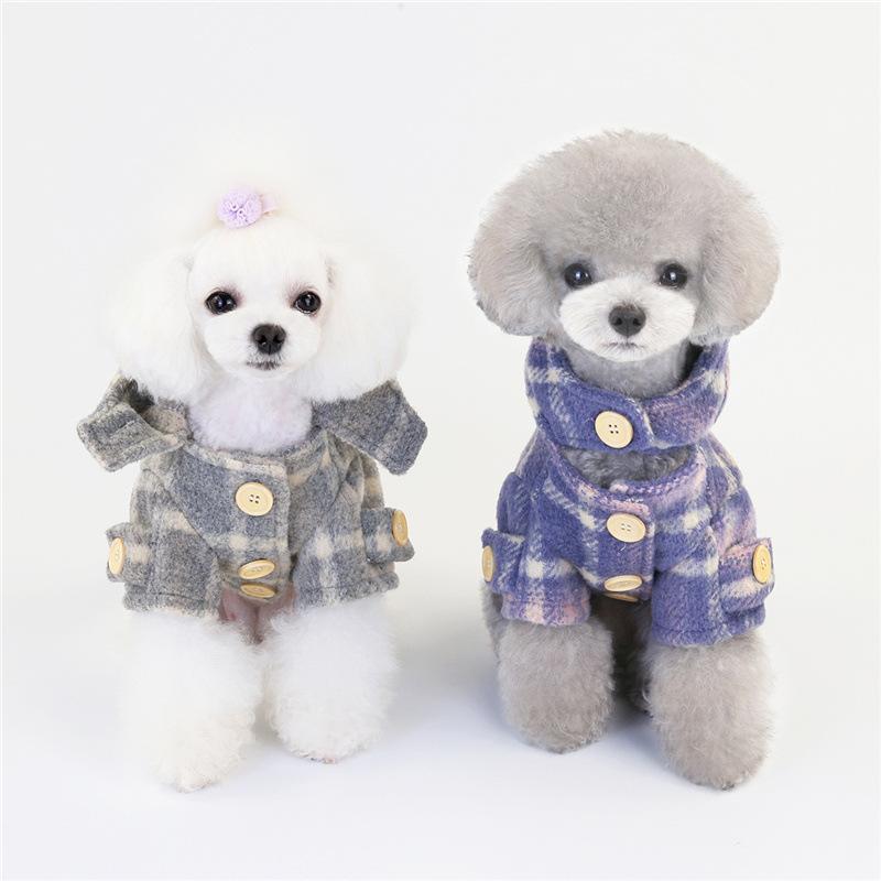 Dogs and Cats Boutique 5 Furtastic Hooded Plaid Dog Coat