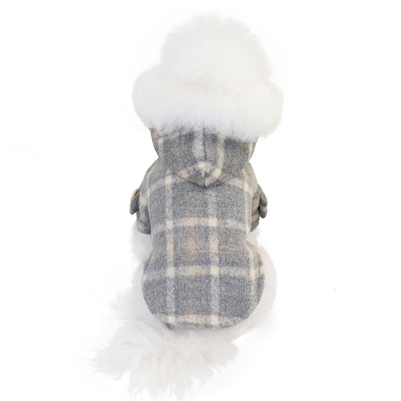 Dogs and Cats Boutique 5 Furtastic Hooded Plaid Dog Coat