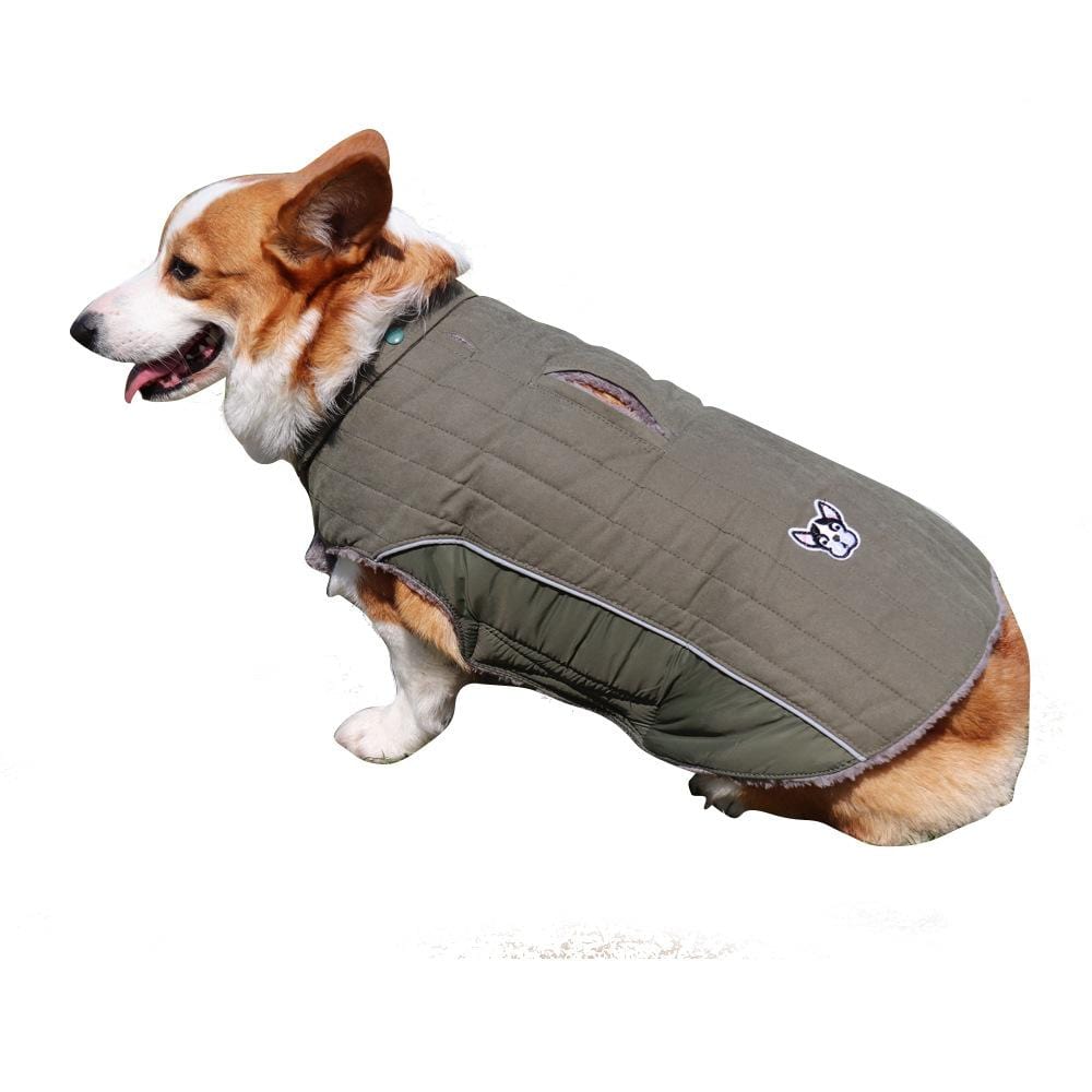 Dogs and Cats Boutique 5 Green / S Removable Hood Dog Jacket