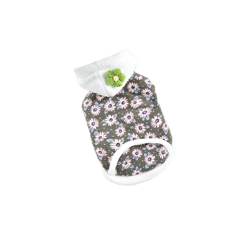 Dogs and Cats Boutique 5 Green / XS Daisy Flower Two-legged Dog Coat