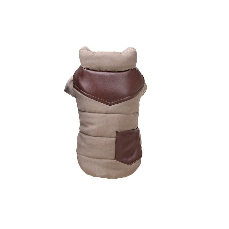 Dogs and Cats Boutique 5 Khaki / S Thick Warm Padded Dog Winter Coat