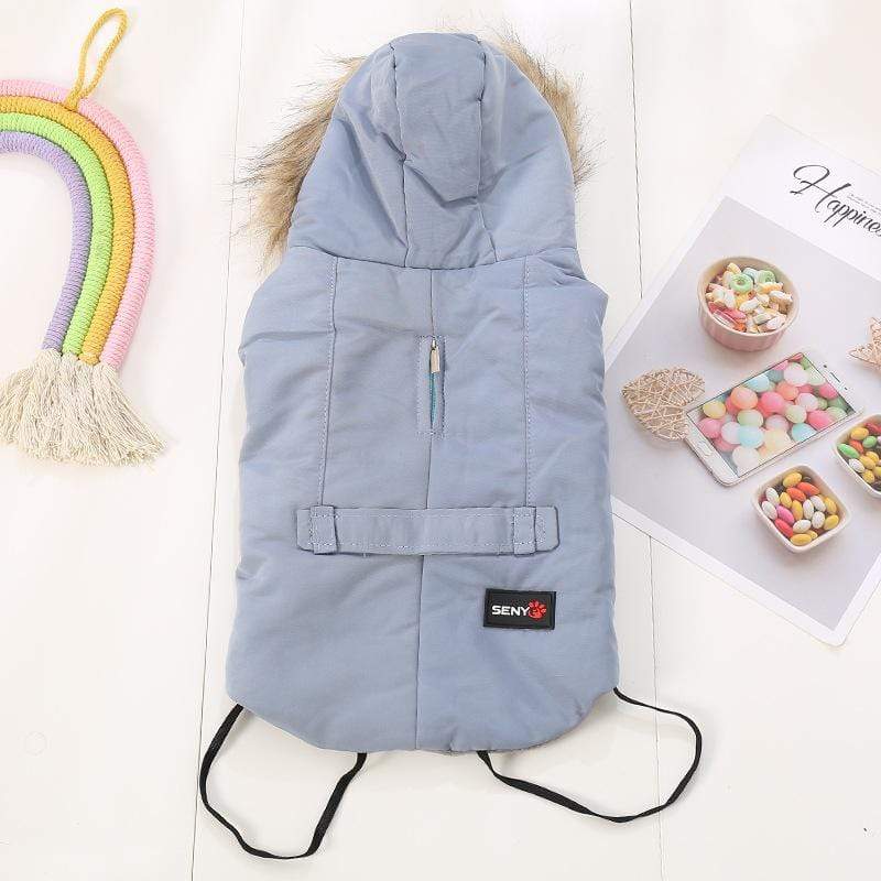 Dogs and Cats Boutique 5 Light blue / XXL Hooded Dog Winter Coat