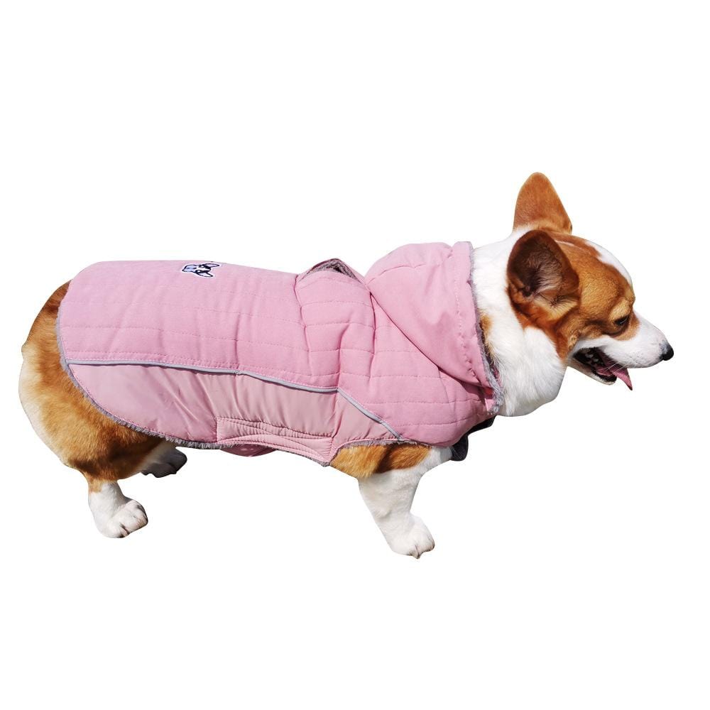 Dogs and Cats Boutique 5 Pink / XL Removable Hood Dog Jacket