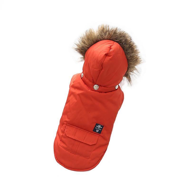 Dogs and Cats Boutique 5 Red / S Big Bad Woof Hooded Winter Dog Coat