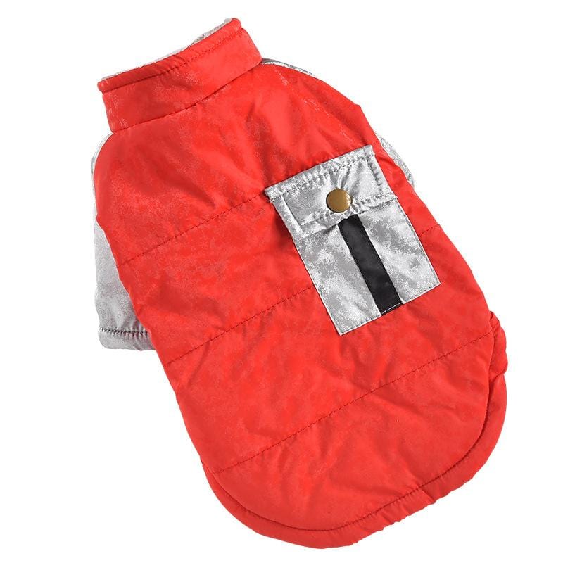 Dogs and Cats Boutique 5 Red / XS Chest Pocket Windproof Dog Coat