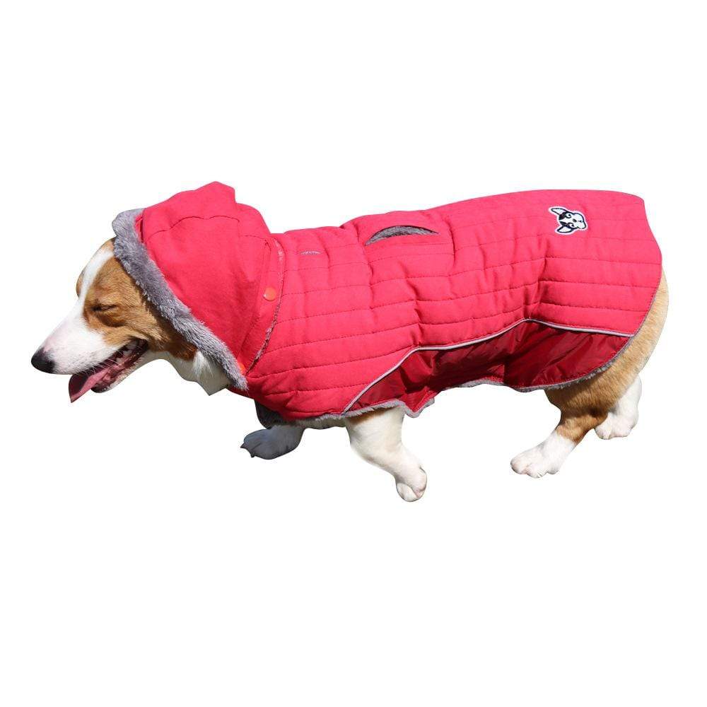 Dogs and Cats Boutique 5 Red / XS Removable Hood Dog Jacket