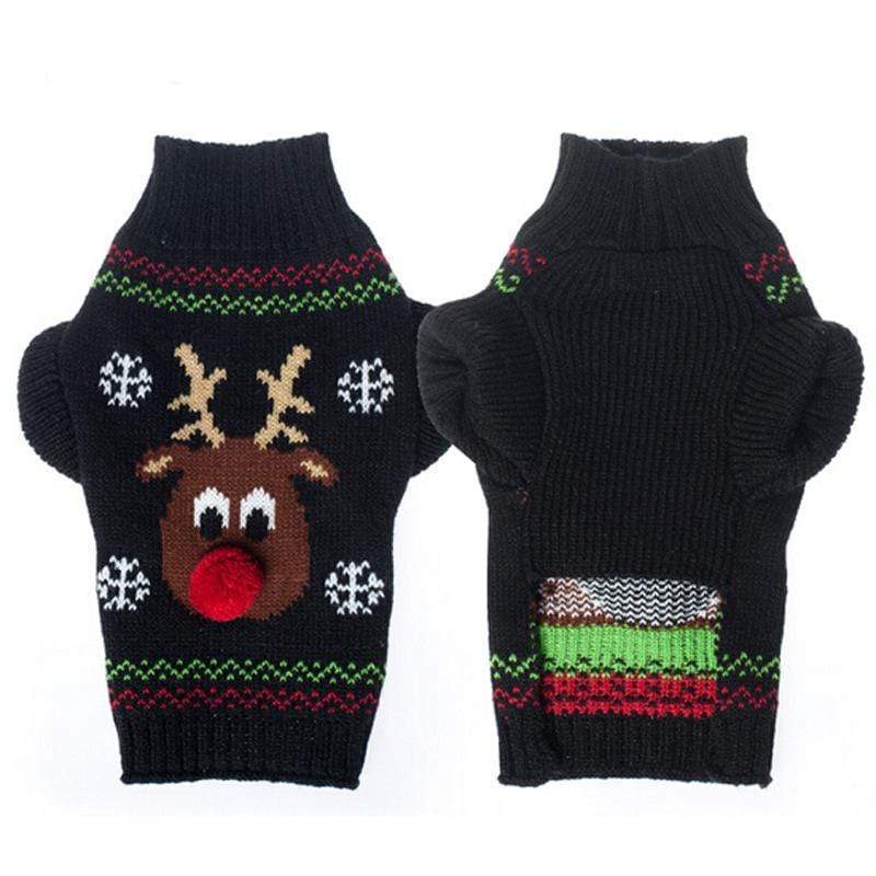 Dogs and Cats Boutique 6 Black / L Christmas Pet Sweater