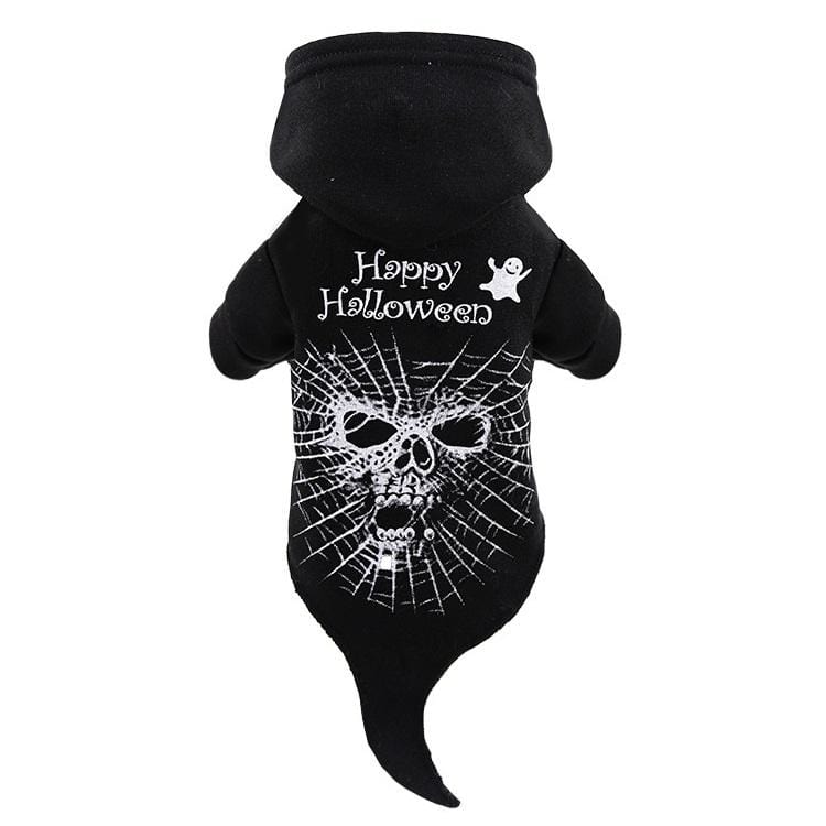 Dogs and Cats Boutique 6 Black / XS Spooky Skull Halloween Dog Sweater