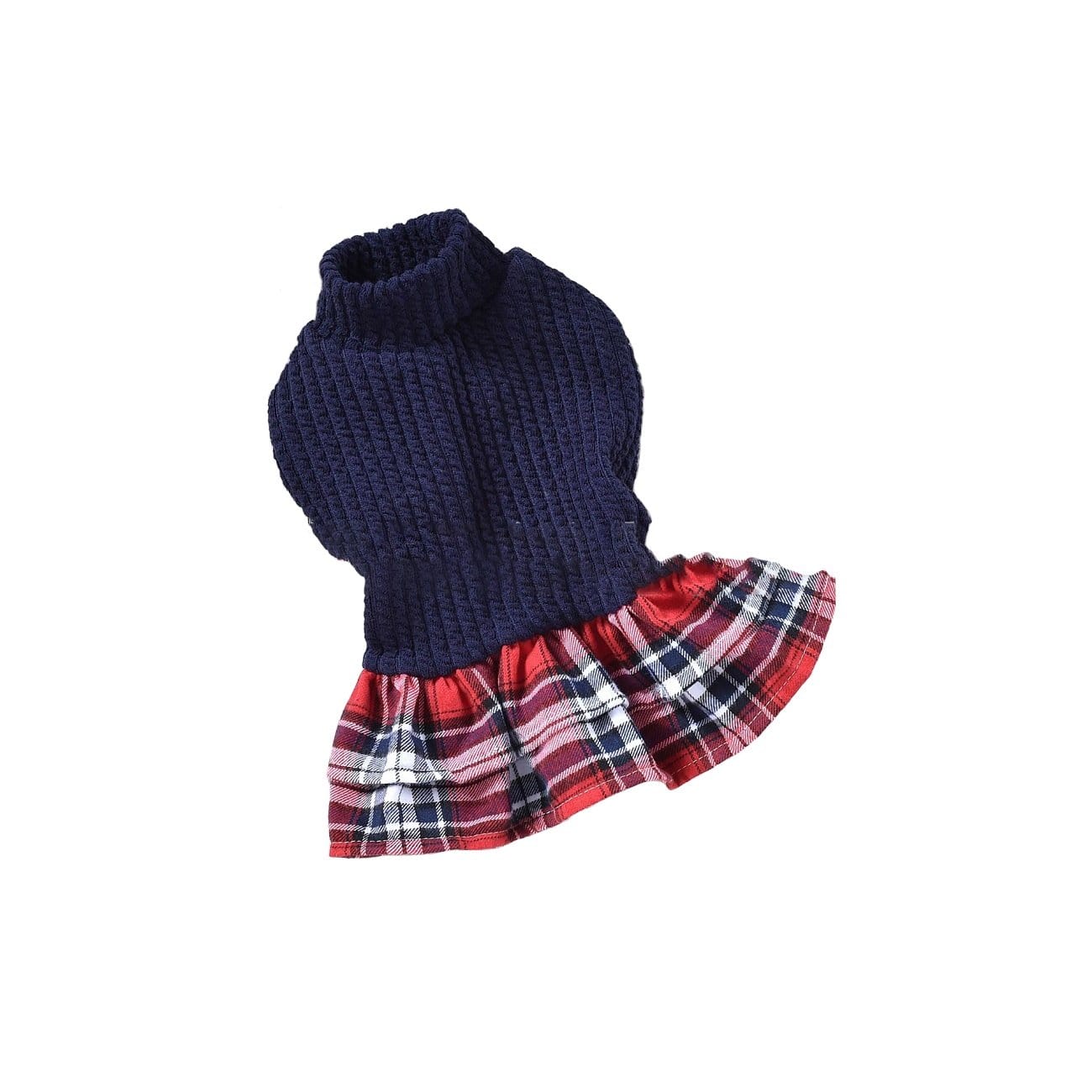 Dogs and Cats Boutique 6 Blue / XS Plaid Skirt Princess Dog Dress