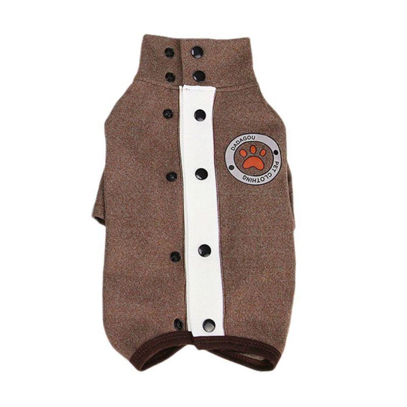 Dogs and Cats Boutique 6 Coffee / S Paw Print Teddy Dog Sweater