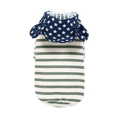 Dogs and Cats Boutique 6 Green / S Striped Small Dog Sweater