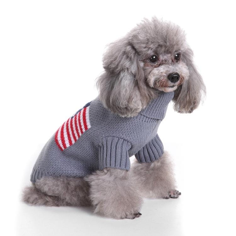 Dogs and Cats Boutique 6 Grey / L Christmas Warm Spirit Dog Sweater