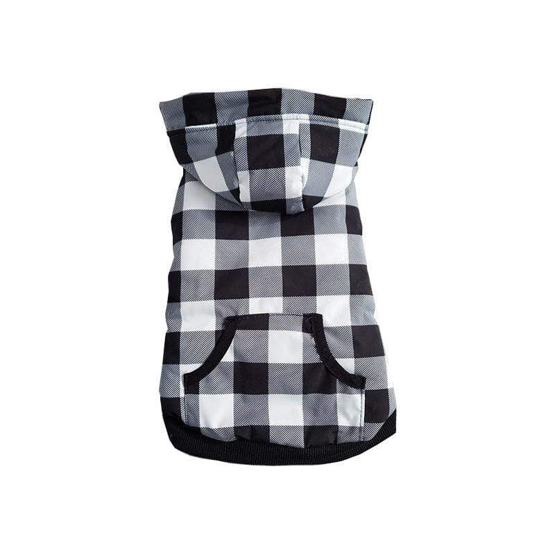 Dogs and Cats Boutique 6 Kangaroo Pocket Plaid Dog Hoodie