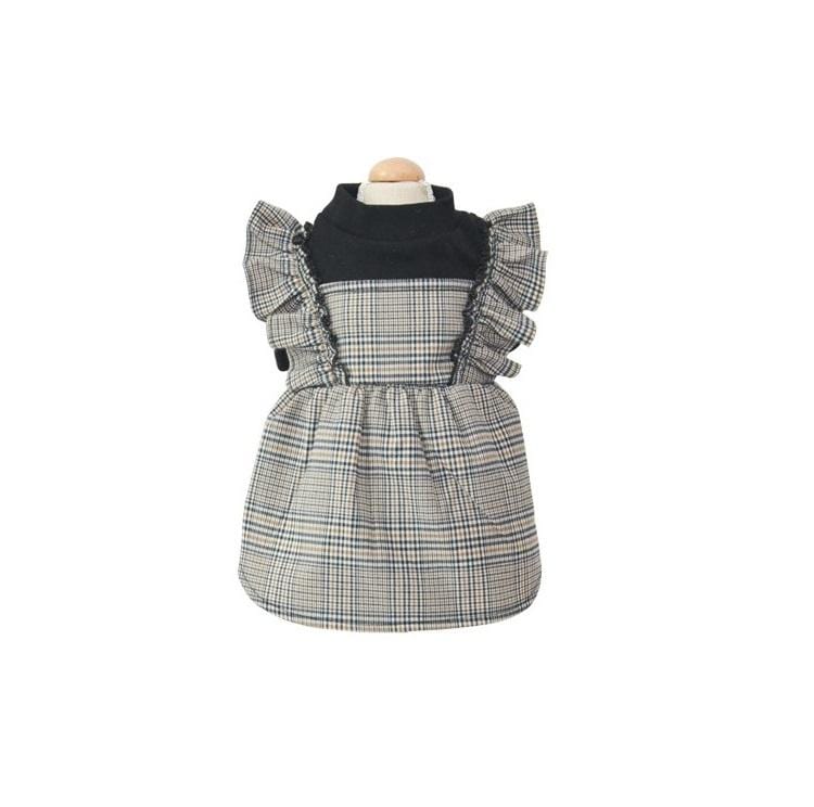 Dogs and Cats Boutique 6 On The Move Two-legged Plaid Dress