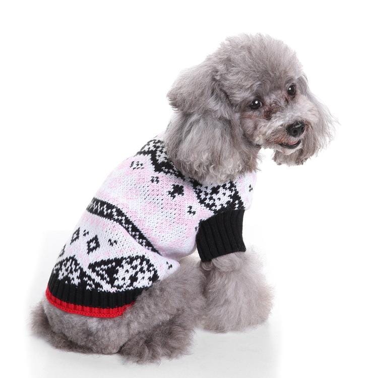 Dogs and Cats Boutique 6 Pink / S Christmas Warm Spirit Dog Sweater