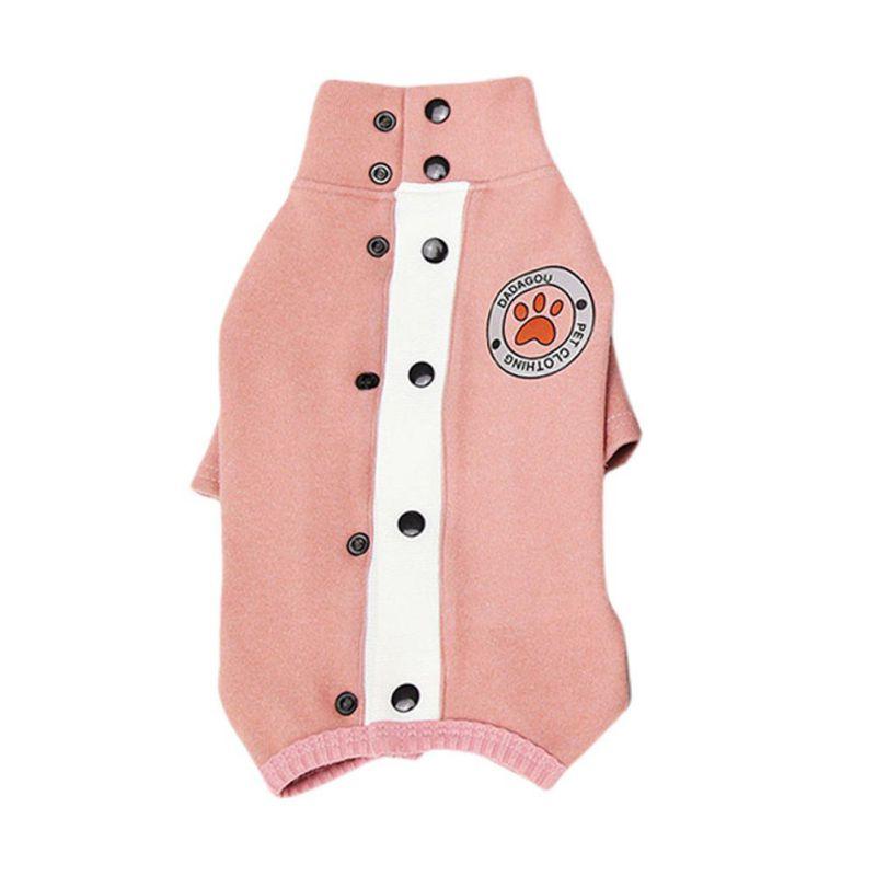 Dogs and Cats Boutique 6 Pink / S Paw Print Teddy Dog Sweater