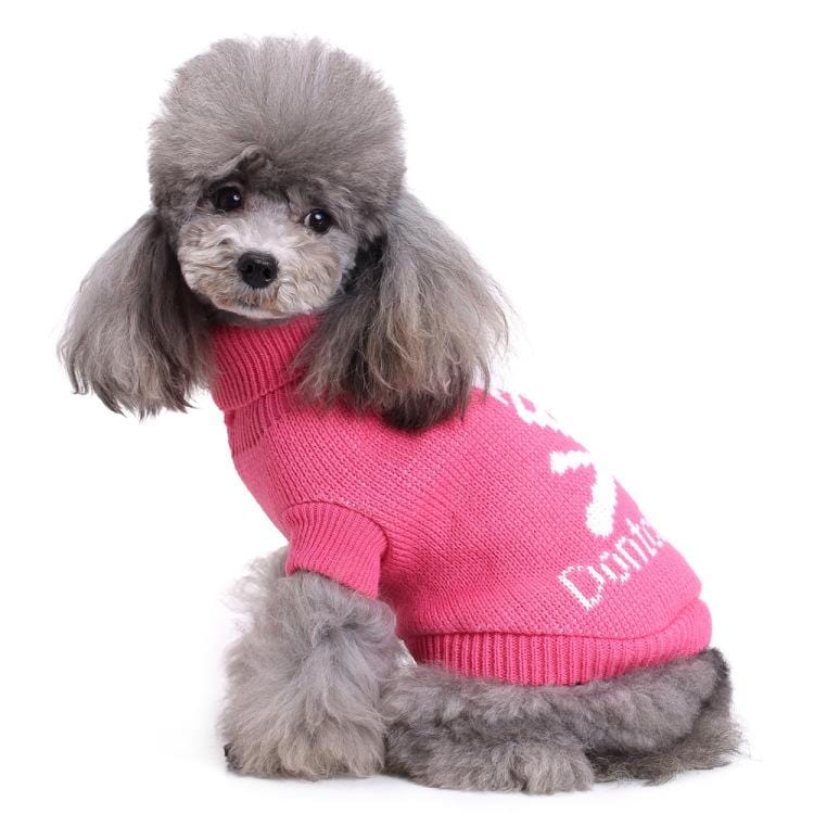 Dogs and Cats Boutique 6 PinkA / L Christmas Warm Spirit Dog Sweater