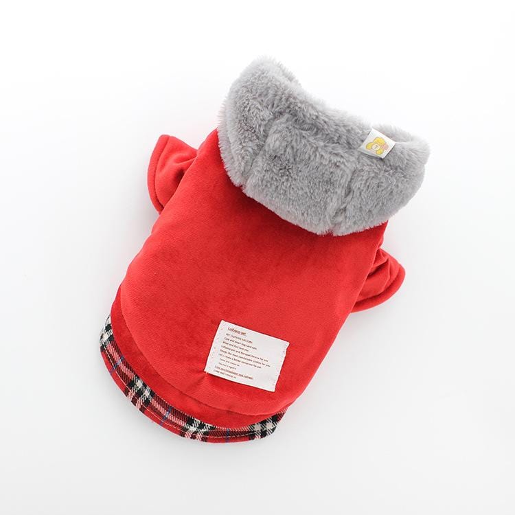 Dogs and Cats Boutique 6 Red / M Pet Soft Velvet Hoodie