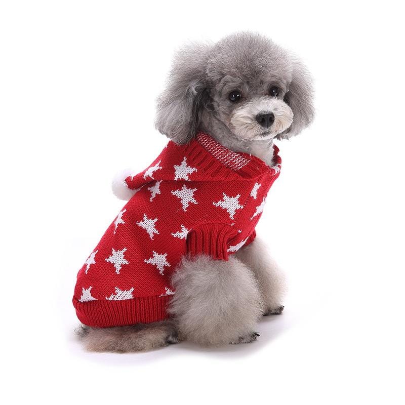 Dogs and Cats Boutique 6 Red / S Christmas Warm Spirit Dog Sweater