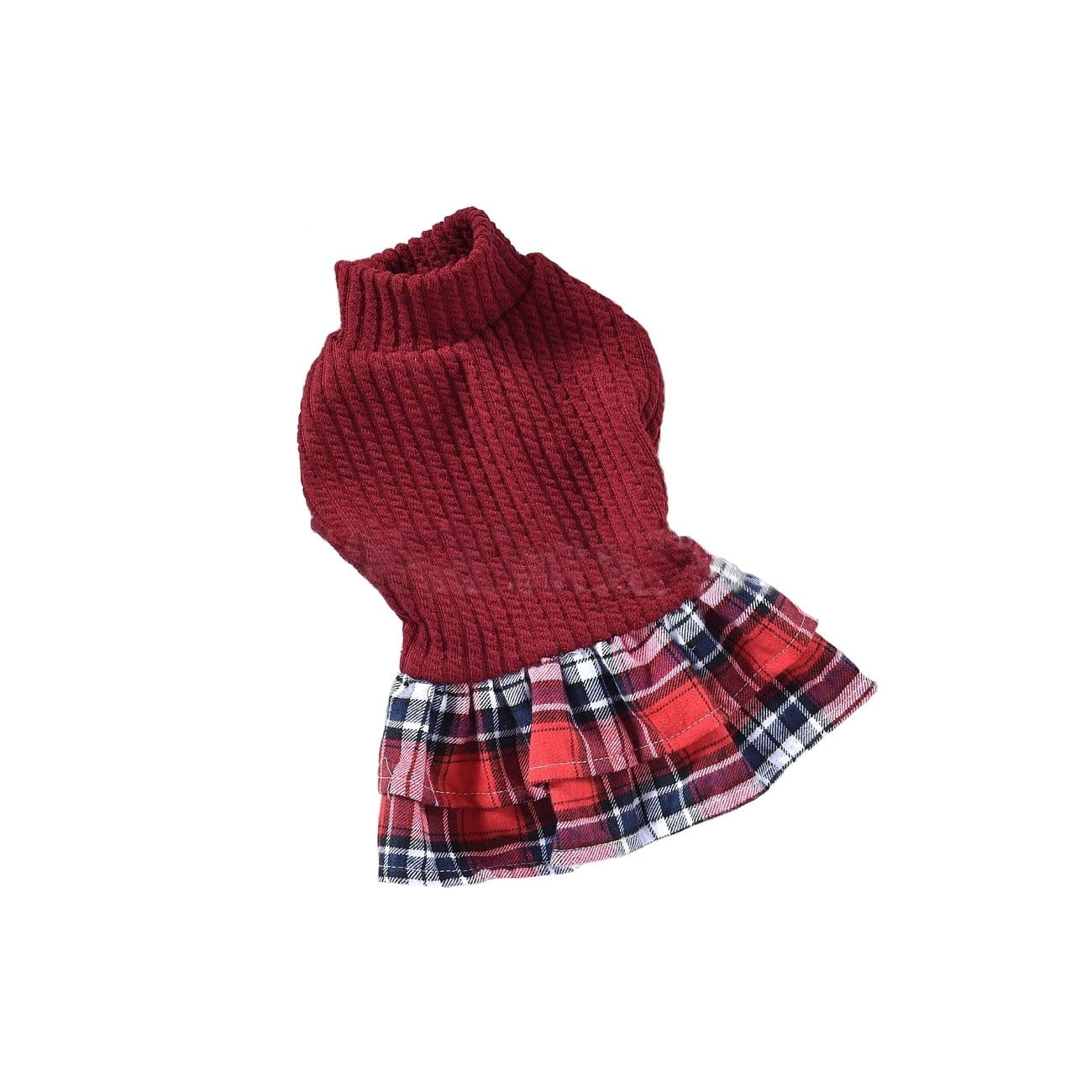 Dogs and Cats Boutique 6 Red / XS Plaid Skirt Princess Dog Dress