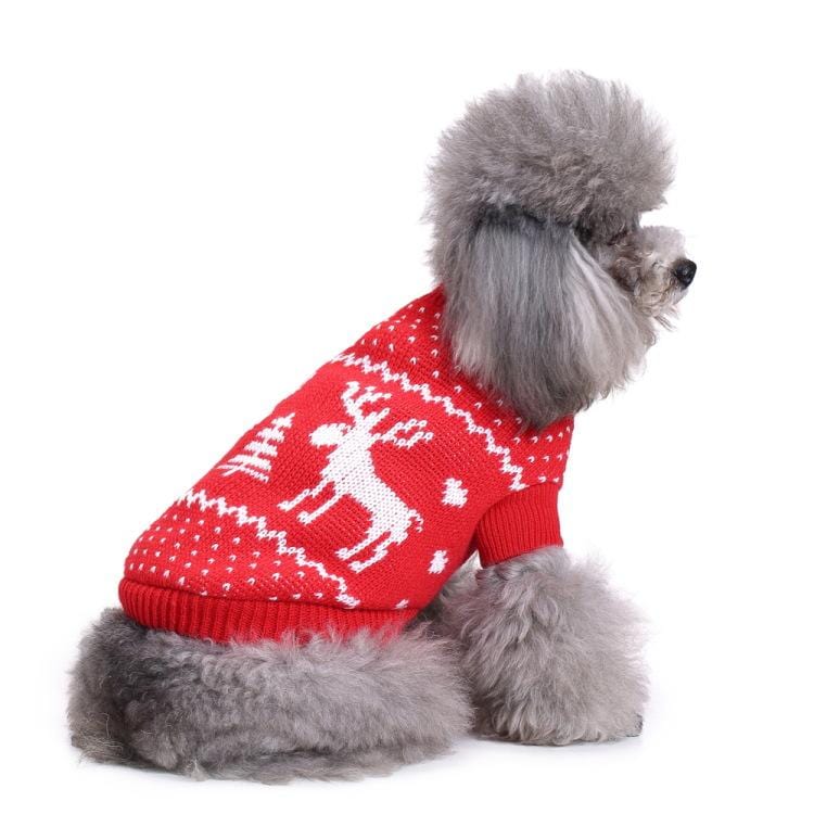 Dogs and Cats Boutique 6 RedB / XL Christmas Warm Spirit Dog Sweater