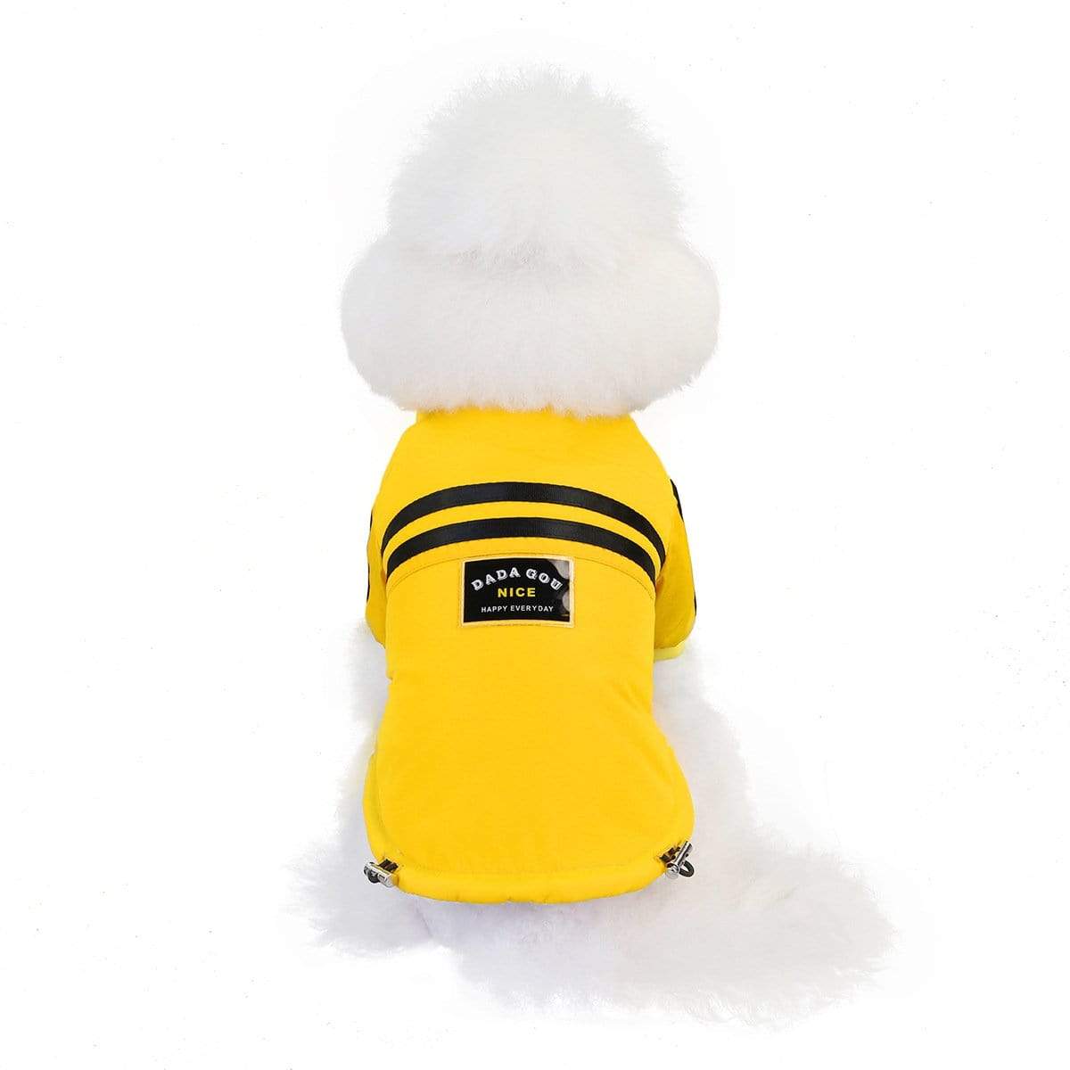 Dogs and Cats Boutique 6 Yellow / S Striped Two-legged Dog Coat