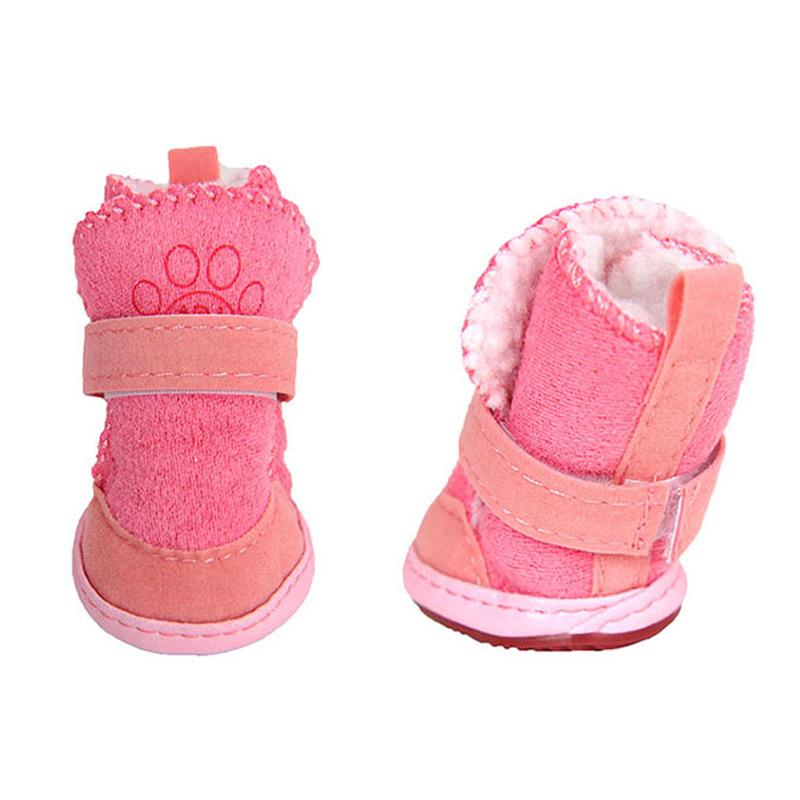 Dogs and Cats Boutique 7 Pink / No. 5 Dog Warm Teddy Boots