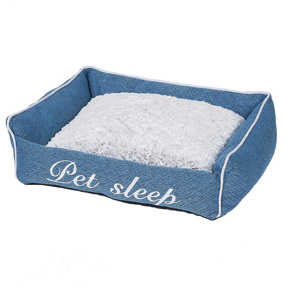 Dogs and Cats Boutique 9 Blue / Upgrade / S Square Pet Sleep Bed