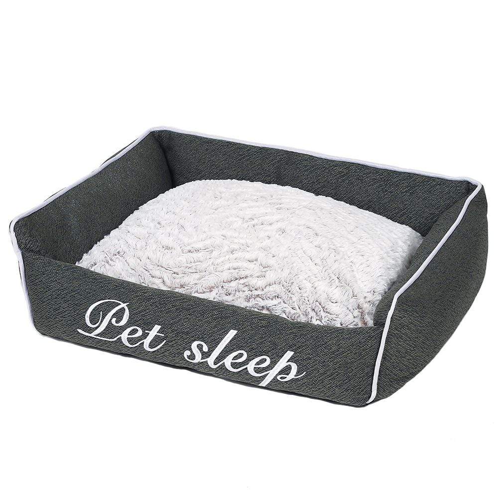 Dogs and Cats Boutique 9 Dark Gray / Upgrade / S Square Pet Sleep Bed