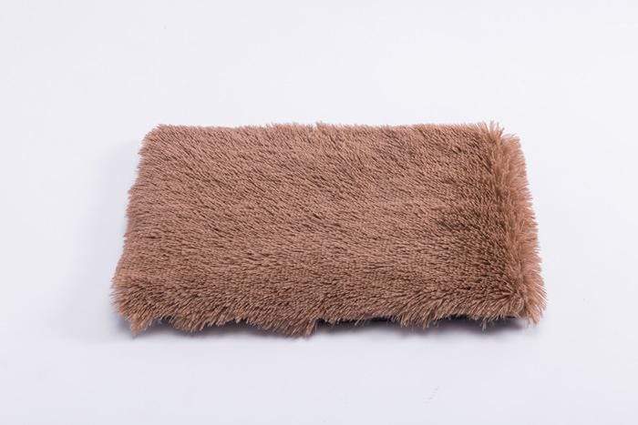 Dogs and Cats Boutique 9 Khaki / L Plush Square Dog Bed