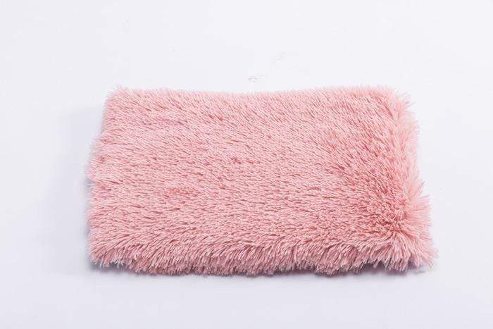 Dogs and Cats Boutique 9 Leather Pink / XL Plush Square Dog Bed